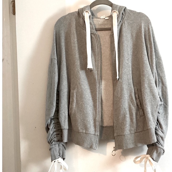 Cloth by RD Zip Up Oversized Hoodie Heather Grey Size Small - Picture 8 of 12